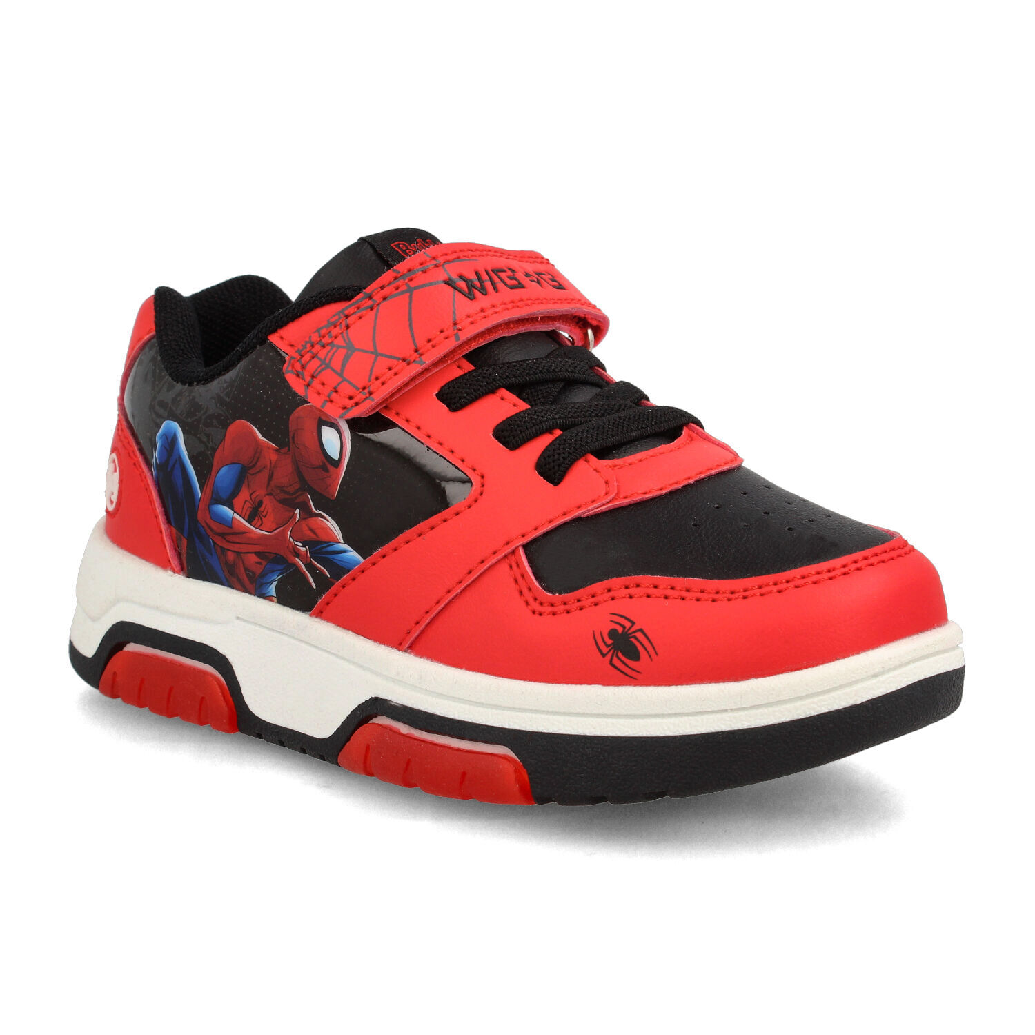 Zapatilla Ni&ntilde;o Bubblegummers Spiderman Rojo - Negro image number 1.0